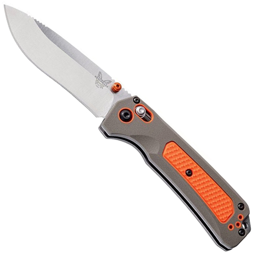 Grizzly 15061 Satin Finish Drop-Point Blade Folding Knife