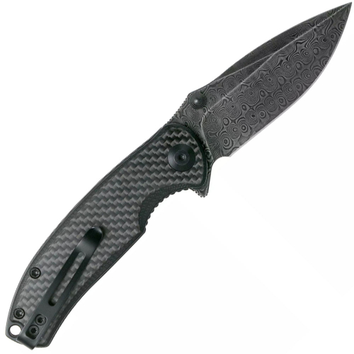 Pintail Folding Knife - Twill Carbon Fiber Overlay On G10 Handle