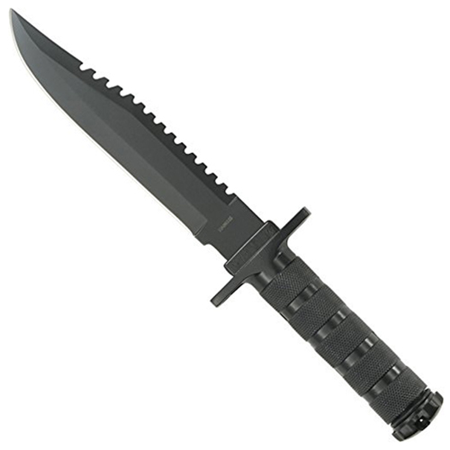 CK-086 Reverse Serrated Fixed Blade Knife w/ Survival Kit