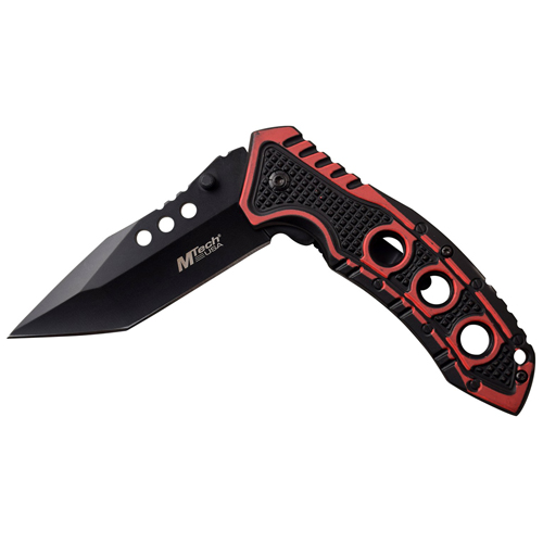 MTech USA Dual Tone Anodized Aluminum Handle Folding Knife