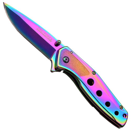 Tac Force Ti-Coated Stainless Steel Folding Blade Knife