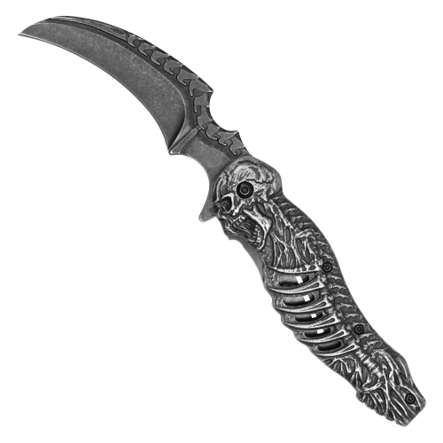 8.5'' Skull Pouch Knife