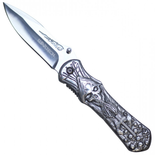 Skull Assisted Open Blade Knife