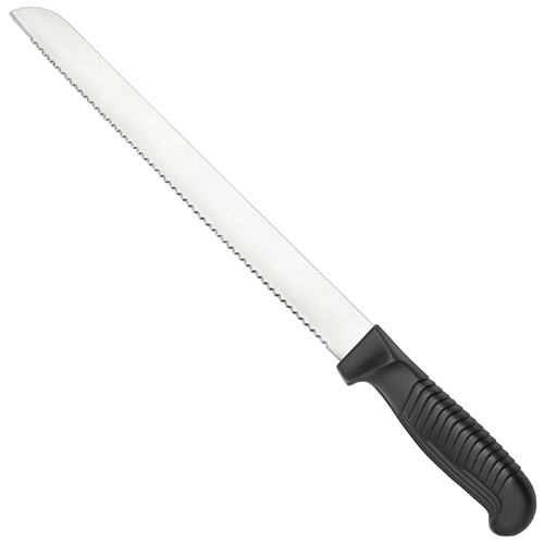 Bread Lightweight Black Polypropylene Handle Kitchen Knife