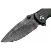 Pintail Folding Knife - Twill Carbon Fiber Overlay On G10 Handle