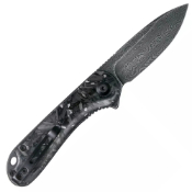 Elementum Damascus Folding Knife