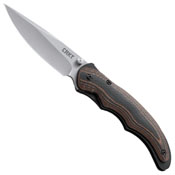 CRKT Endorser Black and Brown G10 Handle Folding Knife