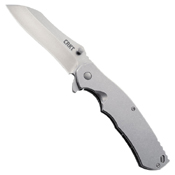 CRKT RASP 420J2 Stainless Steel Handle Folding Knife