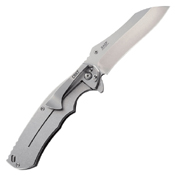 CRKT RASP 420J2 Stainless Steel Handle Folding Knife