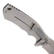 CRKT RASP 420J2 Stainless Steel Handle Folding Knife