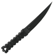 HZ6 Black Fixed Knife w Sheath