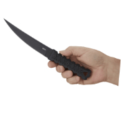 HZ6 Black Fixed Knife w Sheath