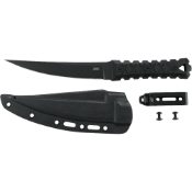 HZ6 Black Fixed Knife w Sheath