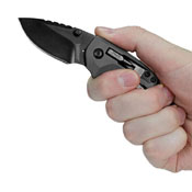 Shuffle DIY 2.4 Inch Black-Oxide Coated Folding Blade Knife