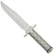 CK-086 Reverse Serrated Fixed Blade Knife w/ Survival Kit