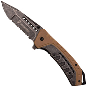 U.S. Marines A1044TB Tan G-10 Handle Folding Knife