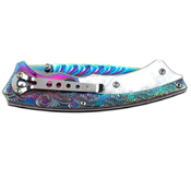 Masters Collection Flower Handle Folding Knife