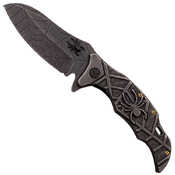 Masters Collection Acid Etched Folding Blade Knife