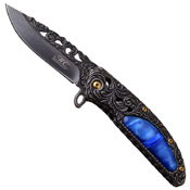 Masters Collection MC-A020 Acrylic Handle Folding Knife