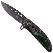Masters Collection MC-A020 Acrylic Handle Folding Knife