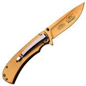 Masters Collection Laser Etch Artwork Handle Folding Blade Knife