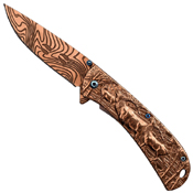 Masters Collection Etch Pattern Blade Folding Knife