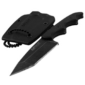 MTech USA 2 Inch Stonewash Blade Fixed Knife w/ Kydex Sheath