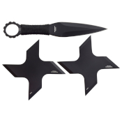 American Skull Throwing Knife & 2 Throwing Stars