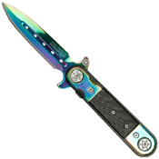 Tac-Force 517RB Rainbow Finish Spear Point Blade Folding Knife