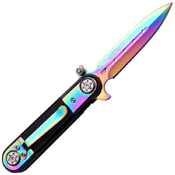 Tac-Force 517RB Rainbow Finish Spear Point Blade Folding Knife