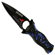 Tac-Force Dragon Pattern Aluminum Handle Folding Knife