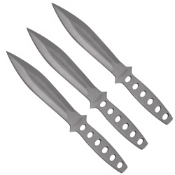 6.5' Chrome Set of 3 Throwing Knives