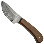 True Damascus Fixed Blade Knife w/Sheath