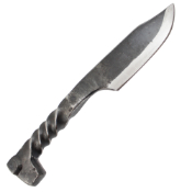 Twisted Railroad Spike Fixed Blade Knife.