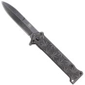 Folding Knife - Marijuana Grey