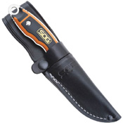 HuntsPoint Drop-Point Fixed Blade Skinning Knife w/ Sheath