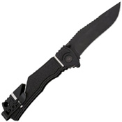 Trident Elite Plain Edge Folding Blade Knife