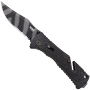 Trident GRN Handle Folding Blade Knife