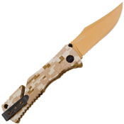 Trident GRN Handle Folding Blade Knife