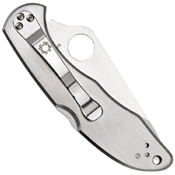 Spyderco Delica 4 Stainless Steel Handle Folding Knife