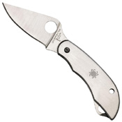 ClipiTool Satin Finish Full-Flat Folding Blade Knife