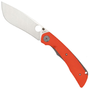 Subvert Liner Lock Satin Blade Folding Knife - Orange