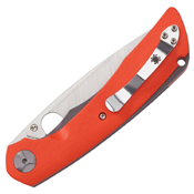 Subvert Liner Lock Satin Blade Folding Knife - Orange