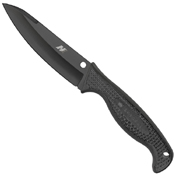 Aqua Salt Black FRN Handle Fixed Blade Knife